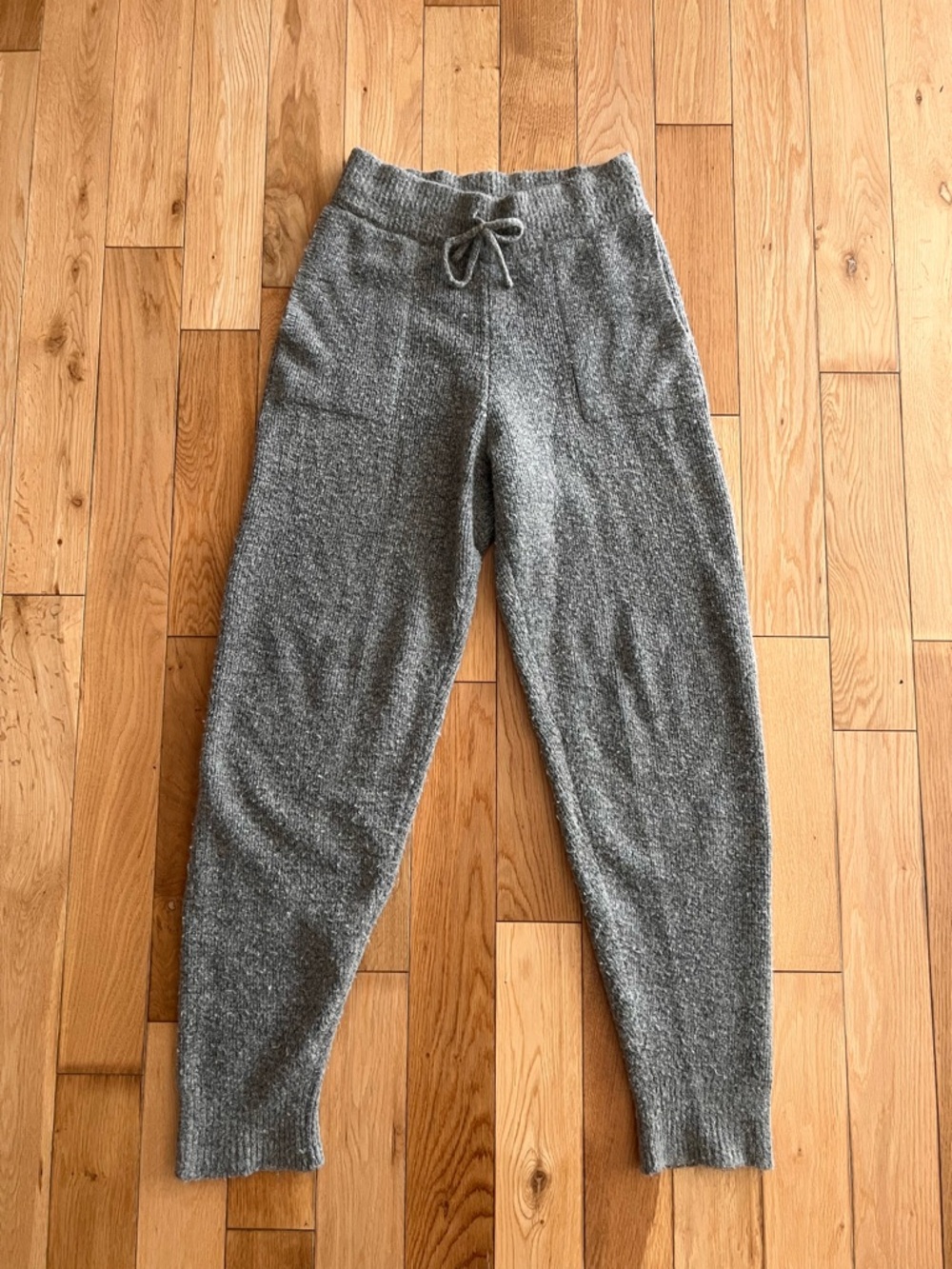 Anine Bing Saylor Knit Joggers Brown Cozy Lounge Pockets Womens Size Small - Picture 4 of 10